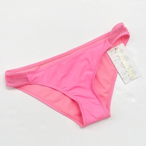 NEW TiniBikini neon pink swim bikini bottoms - Picture 1 of 5